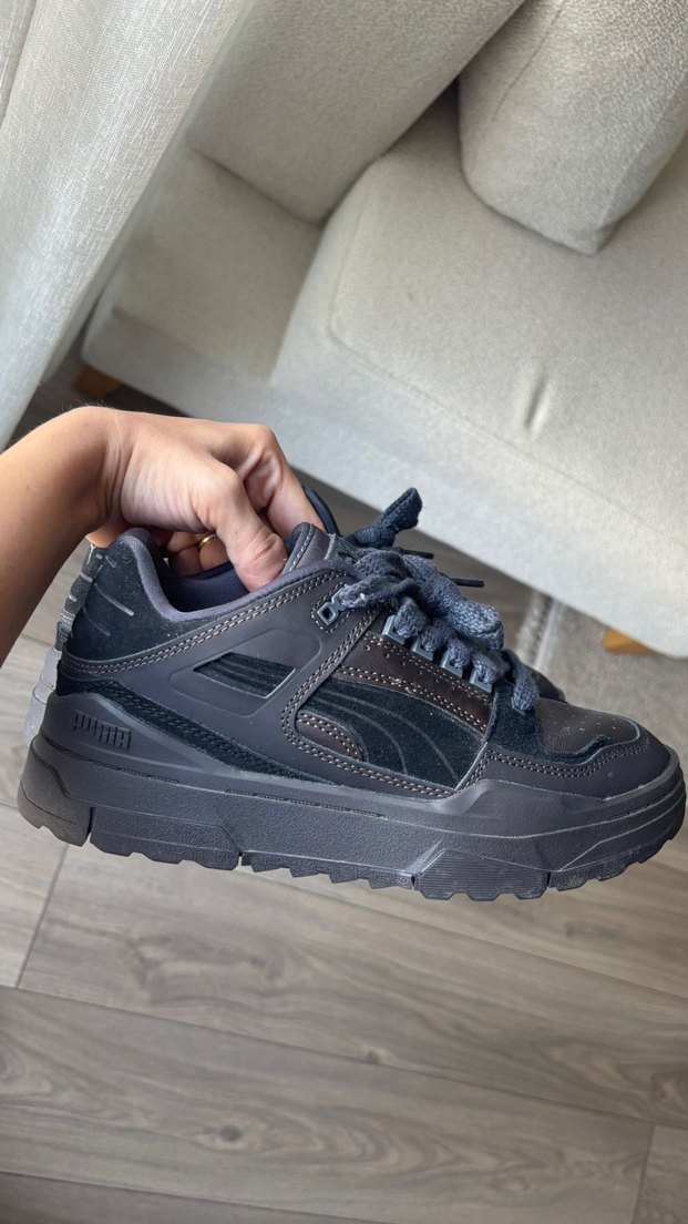 Siyah-Kahve Kadın Puma Spor Ayakkabı - Görsel 2