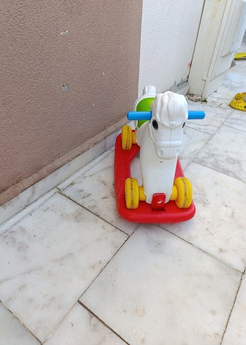 Beyaz Çocuk Oyuncak At - Görsel 2