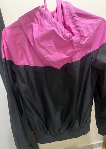 Nike kadın Pembe Siyah Spor Ceket - Görsel 2