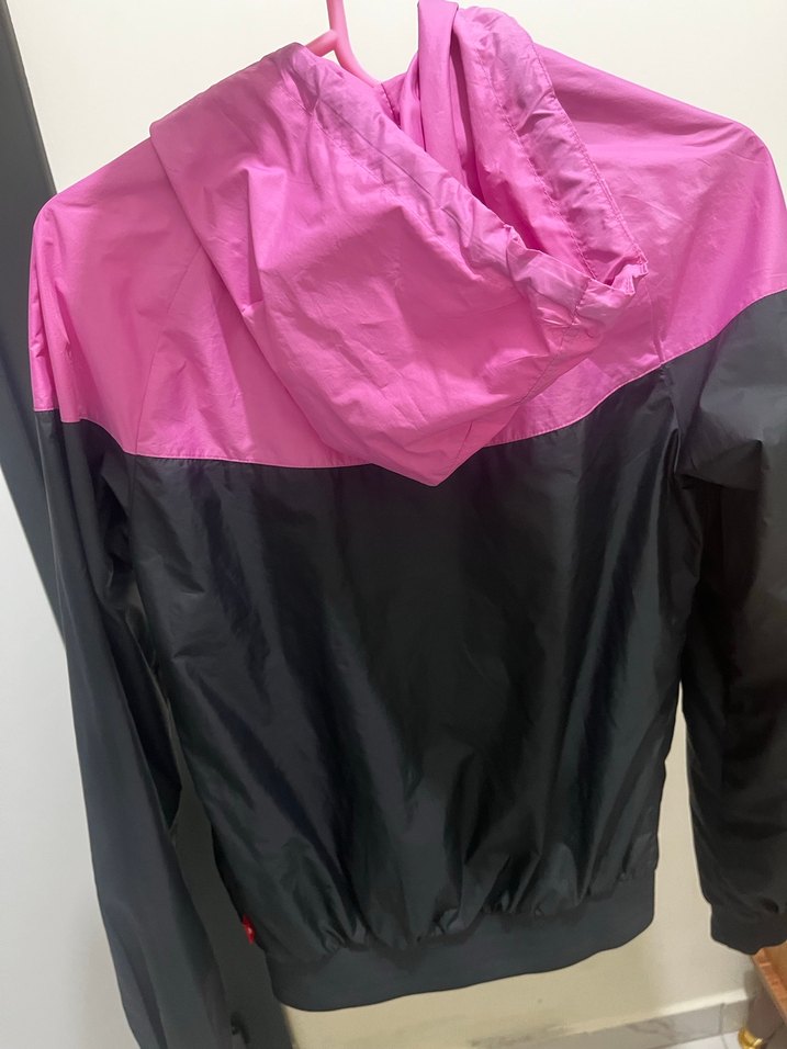 Nike kadın Pembe Siyah Spor Ceket - Görsel 2