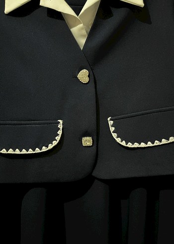 Kadın Lacivert Uzun Kollu Takım Elbise - Görsel 2