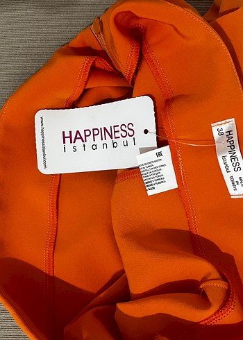 Kadın Turuncu Drapeli Mini Etek - Görsel 2