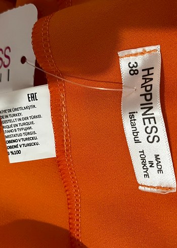 Kadın Turuncu Drapeli Mini Etek - Görsel 5