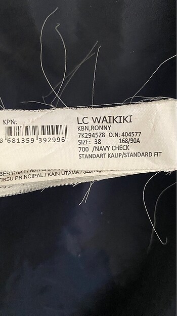 38 Beden lacivert Renk LCW Casual Kaban
