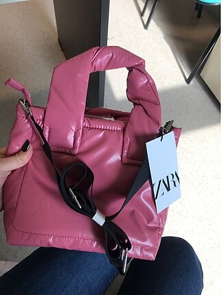 Beden pembe Renk Zara çanta pembe