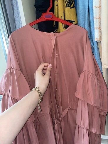 xl Beden çeşitli Renk Kolları fırfırlı