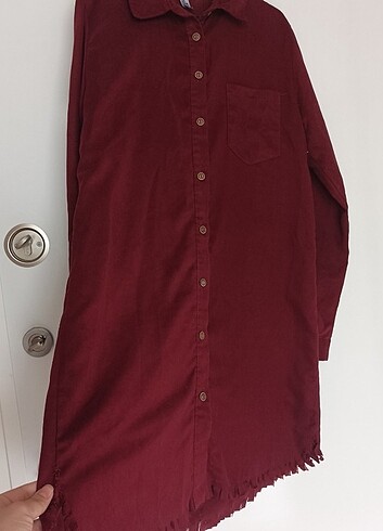Bordo tunik gömlek