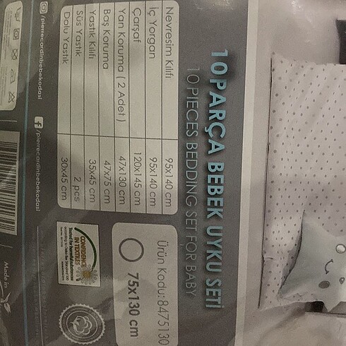 Pierre Cardin Bebek uyku seti