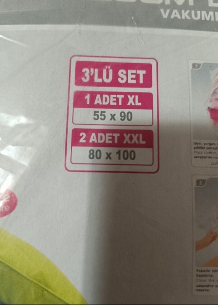 3 lü vakumlu hurç sıfır ürün - Görsel 2