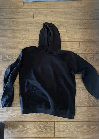 Siyah Kapüşonlu unisex Sweatshirt