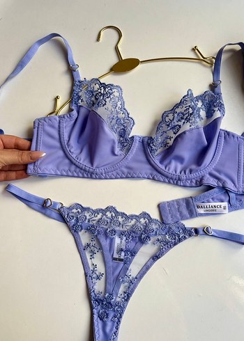 Lila Brode Sütyen Takım - Görsel 4