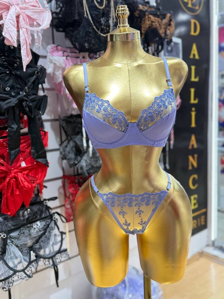 Lila Brode Sütyen Takım - Görsel 3