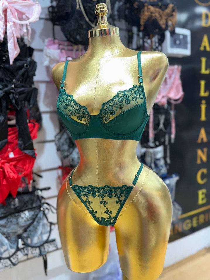 Yeşil Brode Sütyen  - Görsel 3