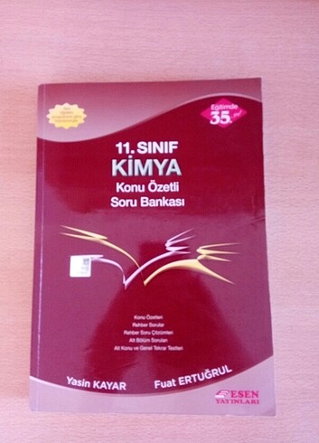 11. SINIF Kimya Konu Özetli Soru Bankası ESEN Yayınları 