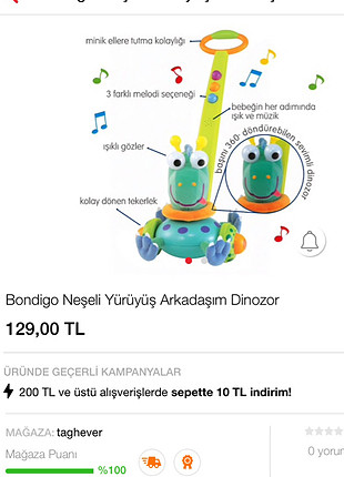 diğer Beden Bondigo neşeli yürüyüş arkadaşım dinazor