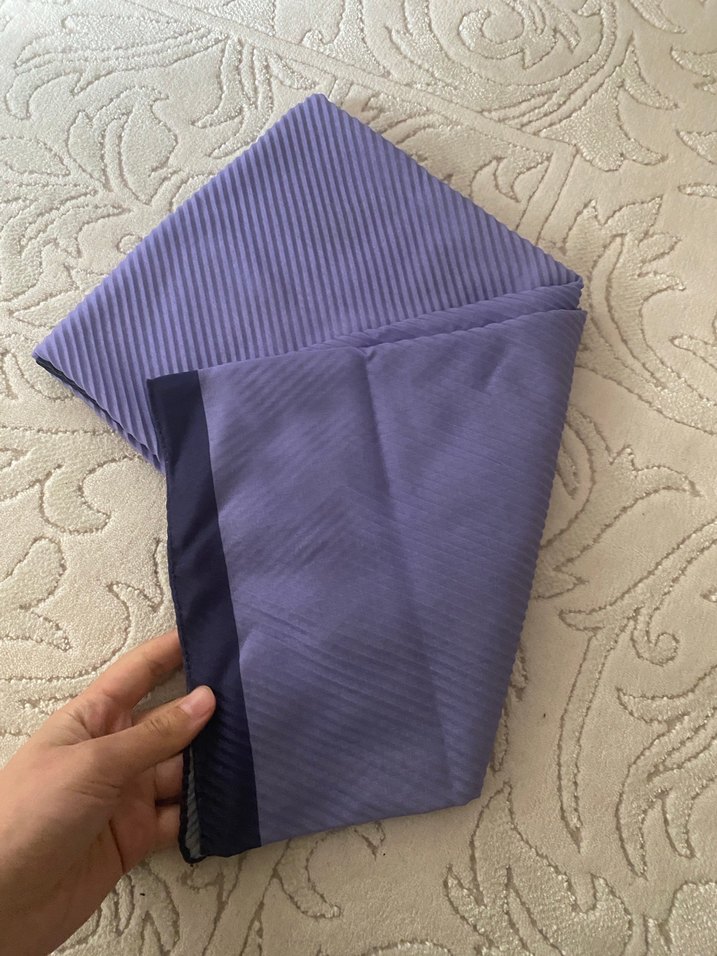 Koyu Mor Pilili Kadın Şal - Görsel 2