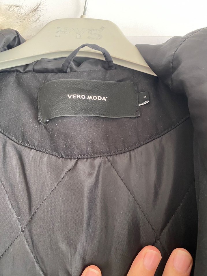 Kürklü Siyah Kadın Midi Ceket - Görsel 4