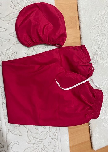 Bordo Uzun Kollu Midi Kadın haşema - Görsel 5