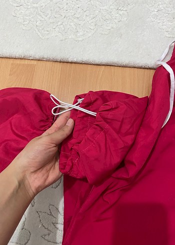 Bordo Uzun Kollu Midi Kadın haşema - Görsel 6