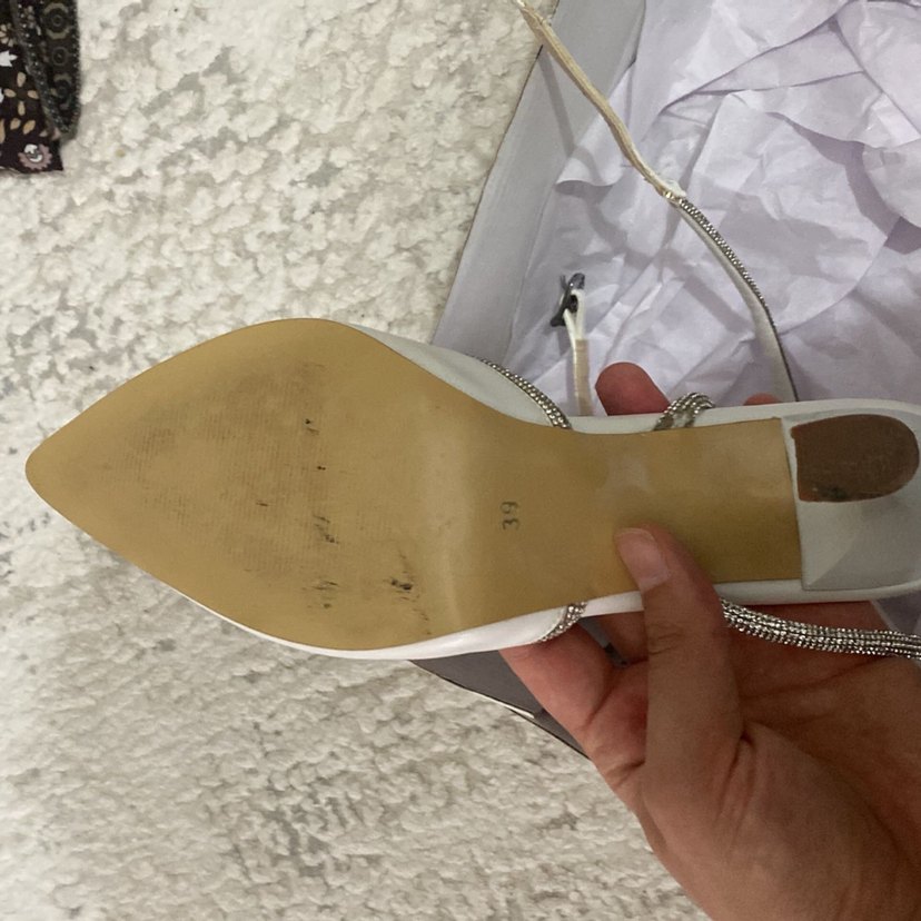 Beyaz Kadın Dolgu Topuklu Abiye Ayakkabı - Görsel 3