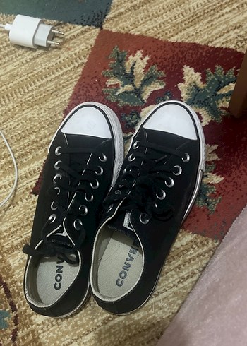 Siyah Bağcıklı Kadın Günlük Spor Ayakkabı - Görsel 3