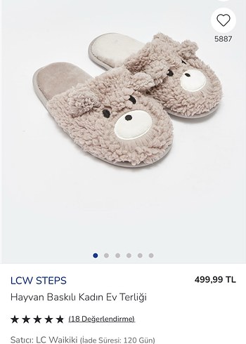 Gri Peluş Kadın Ev Terliği - Görsel 3