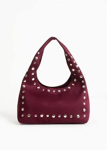 troklu süet çanta - Görsel 4