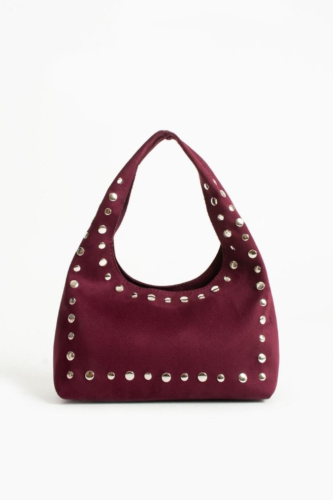 troklu süet çanta - Görsel 4