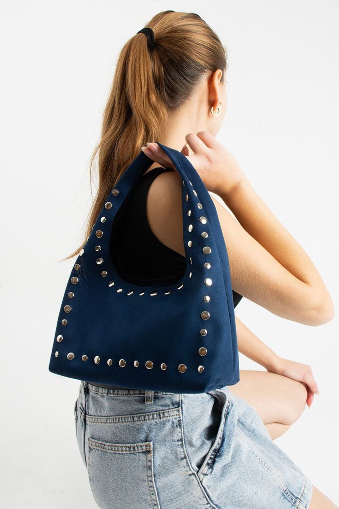 troklu süet çanta - Görsel 2