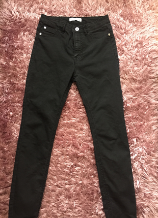 36 Beden Siyah skinny yüksek bel kot