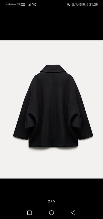 Zara Zara Manteco Oversize Ceket