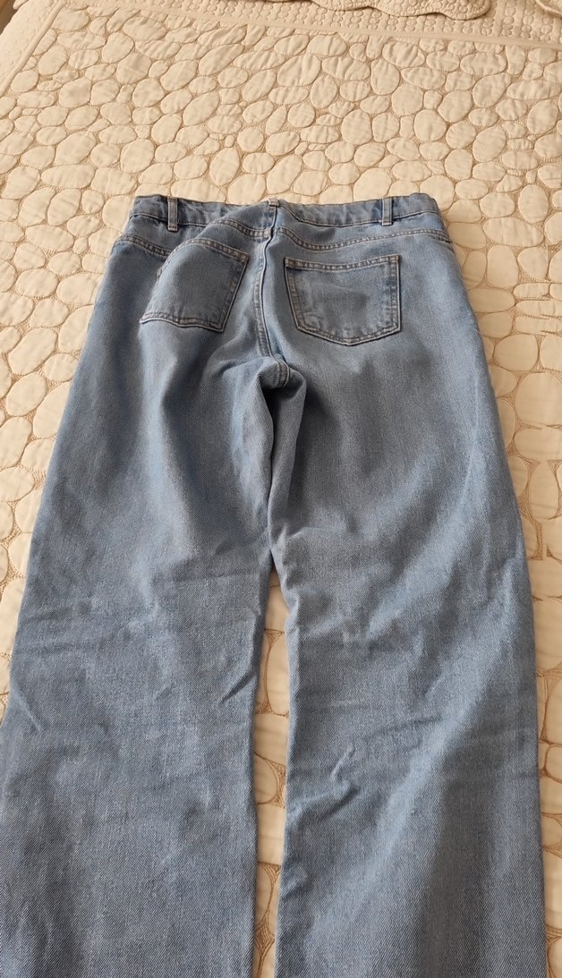 Gri Mavi erkek çoçuk Bol Kesim Denim Pantolon - Görsel 3