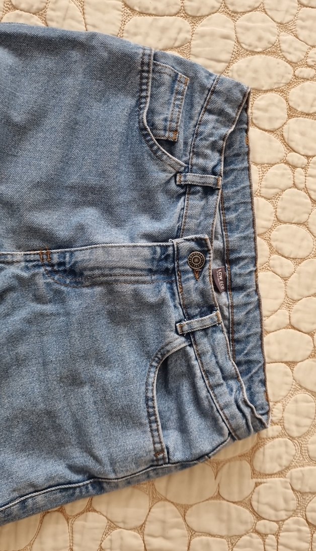 Gri Mavi erkek çoçuk Bol Kesim Denim Pantolon - Görsel 5