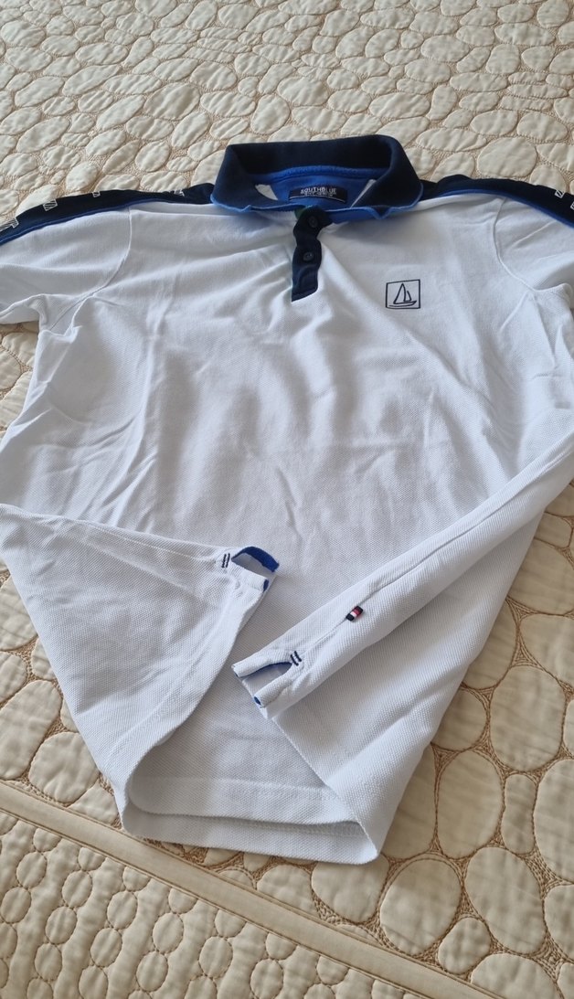 Erkek çocuk Beyaz  Polo Tişört - Görsel 3