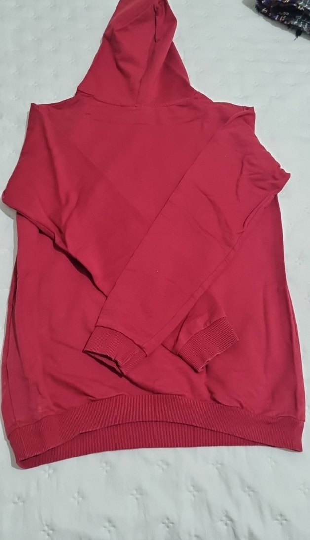 Bordo Erkek çocuk Sweatshirt Uzun Kollu Baskılı - Görsel 2