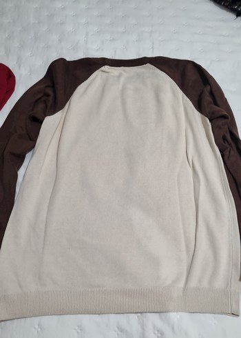 Kahverengi Baskılı Uzun Kollu kazak - Görsel 6