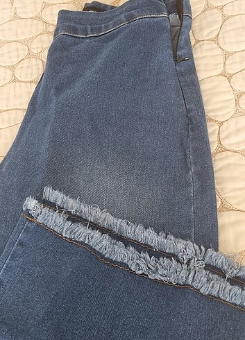 Bol paça kot pantolon - Görsel 3