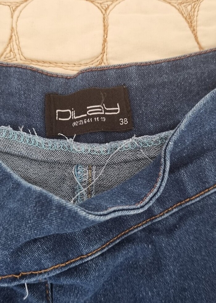 Bol paça kot pantolon - Görsel 4