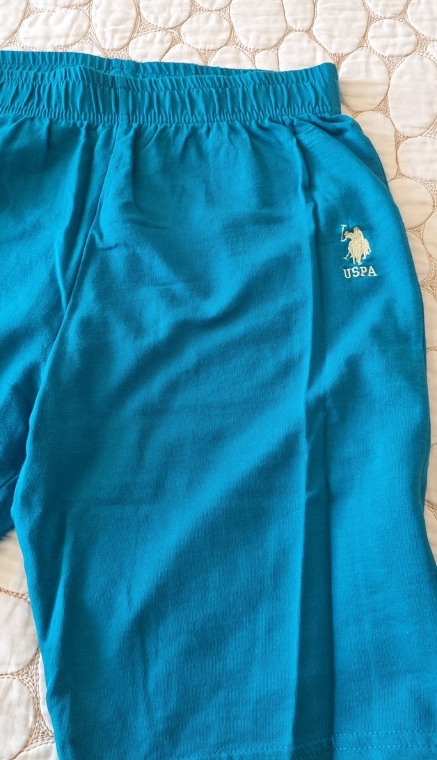 Parlak su yeşili Erkek Çocuk Spor Şortu - Görsel 2