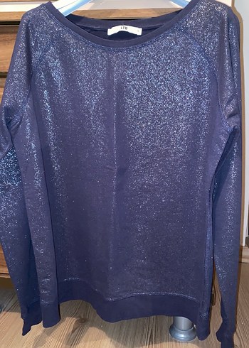 Lacivert Parlak Sweatshirt