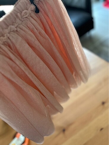 H&M tütü etek simli pudra 6.8 yaş - Görsel 5