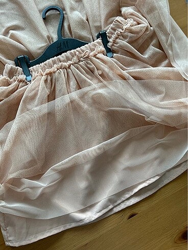 H&M tütü etek simli pudra 6.8 yaş - Görsel 6