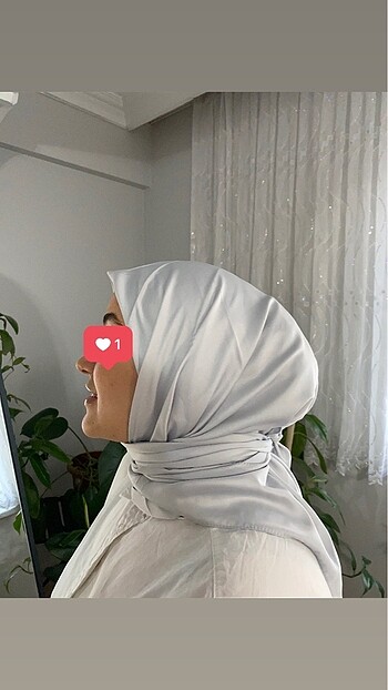 MOONSCARF EŞARP/ AÇIK GRİ /GÜMÜŞ