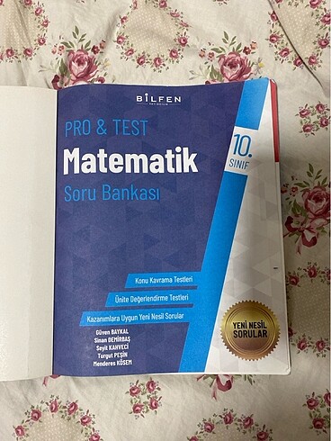 Bilfen yayınları pro matematik soru bankası 10. Sınıf