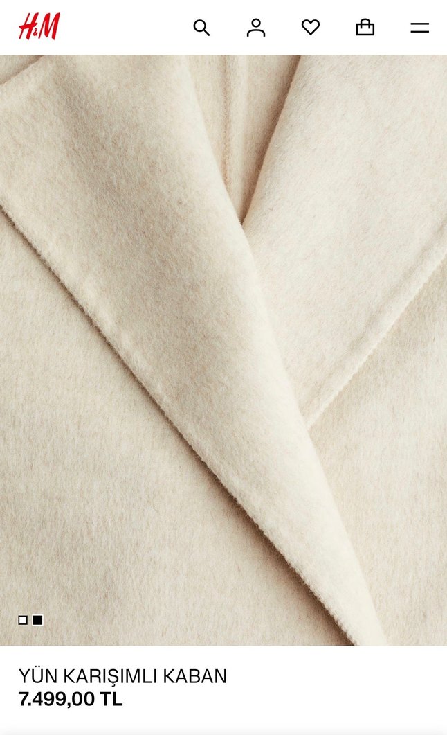 H&M yön. Palto — görsel 6/8