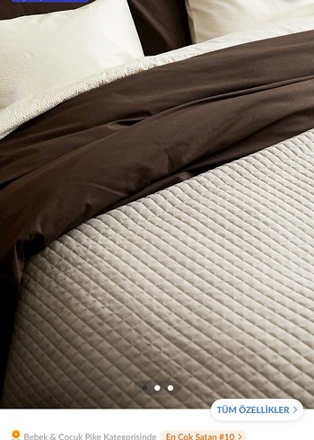 H&M tek kişilik yatak örtüsü  - Görsel 3