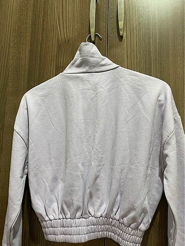 xs Beden mor Renk Crop sweat