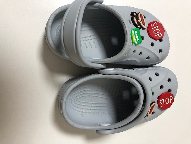 25 Beden gri Renk Crocs Model Çocuk Terliği