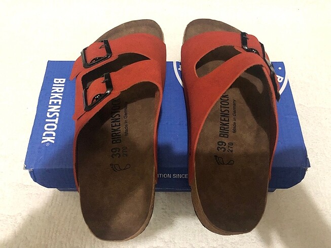 39 Beden Birkenstocks Çift Bant Terlik