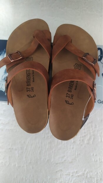 39 Beden camel Renk Birkenstock Mayari Kadın Terlik Başparmak